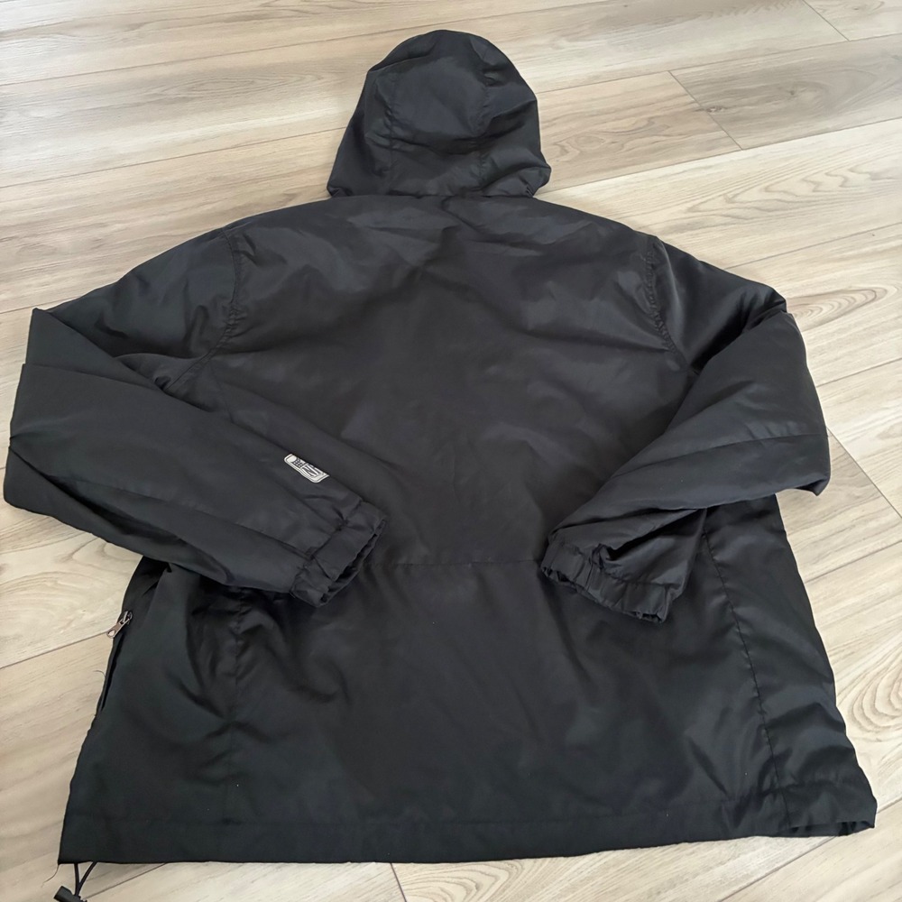 NFL Football Pullover Anorak Hooded Jacket Black Red Logo Men's Medium - Picture 5 of 5